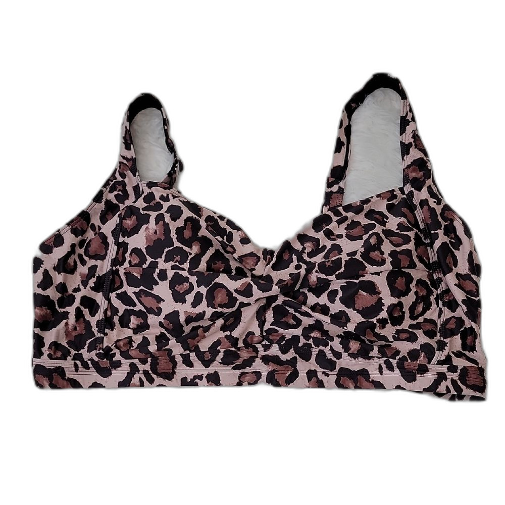 Odacite Leopard Print Bikini Brown Black Size 24W